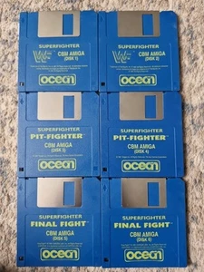 Commodore Amiga Superfighter Game 6 X Floppy Disk - Photo 1/1