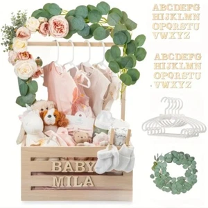 LARGE Unisex baby shower Basket Hamper Newborn Party Gift/welcome baby gift - Picture 1 of 42