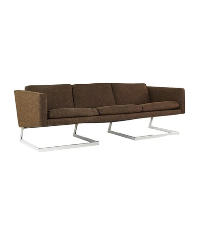 Milo Baughman Mid Century Chrome Cantilever Sofa Cover