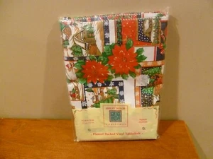 Ashley Taylor Christmas Flannel Backed Vinyl Tablecloth - Picture 1 of 2