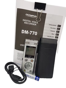 Olympus DM-770 Digital Voice Recorder Dictation Machine Dictaphone Handheld USB - Picture 1 of 24