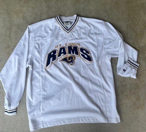 Vintage St Louis Rams Sweatshirt Mens L NFL Crewneck Sweater Lee Sport 90s Y2K Cover