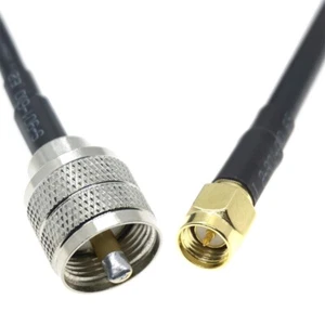 RG58 UHF MĘSKI PL-259 do SMA wtyczka wtykowa RF koncentryczny lot koncentryczny przedłużacz kabel zworkowy - Zdjęcie 1 z 2