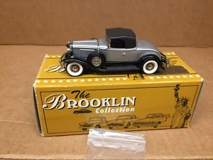 BROOKLIN MODELS METAL 1:43 1931 STUDEBAKER PRESIDENT ROADSTER BRK.88 NR COME NUOVO - Foto 1 di 10