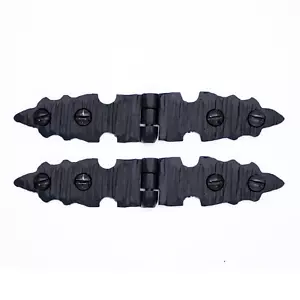 Pack de 2 Bisagras Lanza Decorativas de 4" para Muebles Cofres y Cajas Hierro Forjado a Mano - Imagen 1 de 5