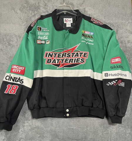 Bobby Labonte Chase Authentics vtg 90s Nascar racing Bomber jacket size XL-NWT Cover