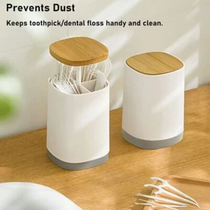 Lecluse Automatic Pop Up Toothpick Box Holder Plastic Toothpick Dispenser Dental - Picture 1 of 11