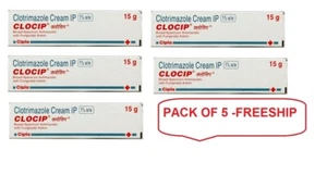 5 X Clocip Cream for Skin Health 15gm Each FREESHIP WORLDWIDE - Picture 1 of 3