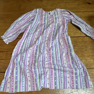 Vintage Girls Handmade Flannel Nightgown - Picture 1 of 8