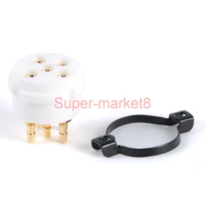 6pc Gold Teflons Tube Socket 5Pin B4 B5 PX25 PX4 RE084 RGN1064 Valve  - Picture 1 of 6