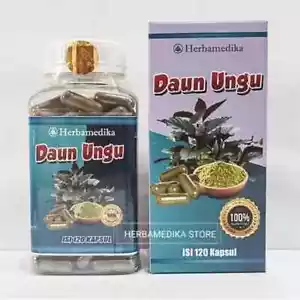 DAUN UNGU Powder Caps Natural Organic Herb Spices Fresh Pure Hygienic Premium - Picture 1 of 8