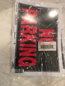 The Hillman Group 8 in. x 12 in. Plastic No Parking Sign (QTY 6) - Picture 1 of 6