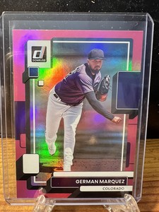 2022 Donruss Baseball Holo Pink German Marquez #190 Colorado Rockies