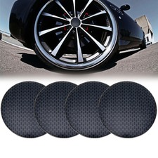 4x Gridding Wheel Center Hub Cap Cover Emblem Badge Sticker Decal New Universal