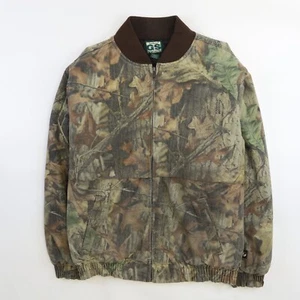 Vintage North Bound Woodworks Bomber Jacket Size Medium Advantage Timber Camo - Picture 1 of 7