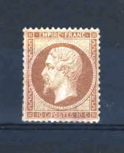 FRANCE YVERT 21 SCOTT 25 " NAPOLEON III 10c BISTRE " MNG VF MUST SEE R400 - Picture 1 of 1