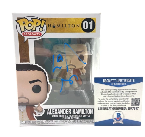 LIN-MANUEL MIRANDA ALEXANDER HAMILTON SIGNED AUTOGRAPH FUNKO POP BECKETT BAS Cover