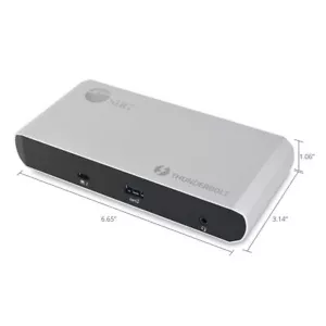 SIIG Thunderbolt 3 Dual Display 4K Video Docking Station for Windows/Mac - Picture 1 of 8