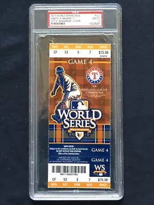 SF Giants 2010 World Series Spiel 4 Ticket PSA 10 EDELSTEIN NEUWERTIG - Bild 1 von 1