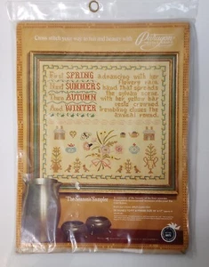 The Season's Sampler Vintage 1977 Paragon Cross Stitch Embroidery Kit # 0673 - Picture 1 of 4