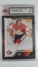Bobby Hull 2013-14 Team Canada Gold Exclusives Hockey Card #4/10 KSA Graded 9!!