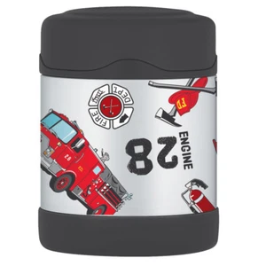 THERMOS Funtainer Stainless Steel 290ml Vacuum Insulated Food Jar Fire Truck! - Picture 1 of 8