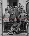 1918 GERMAN OFFICERS with Cossack Fighter PHOTO (154-z )