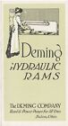 Brochure, Deming Hydraulic Rams, The Deming Company, Salem. Ohio OH