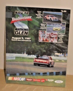 1987 Budweiser at Watkins Glen International NASCAR Program - August 10, 1987 - Picture 1 of 2