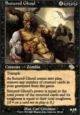 MTG magic cards 1x x1 Light Play, English Sutured Ghoul Judgment