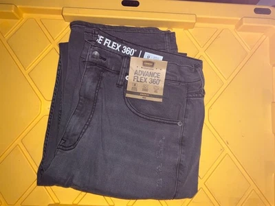 Advance Flex 360 Athletic Fit Jeans New 34 x 38 Distressed torn Black Faded Jean - Image 1 of 4