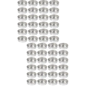 2 Stück Aluminium Kerzenboden Schale Teelicht Tassen Halter Dose - Bild 1 von 12