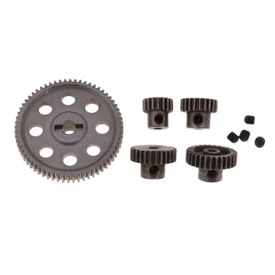 17-64T Metal Spur Differential Gear Motor Pinion Cogs for HSP 1/10 94111 RC Cars - image 1 of 4