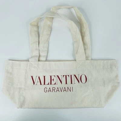 Authentic Valentino Garavani Cotton Canvas Reusable Shopping Tote Bag 18x7x5.75 - Image 1 of 4