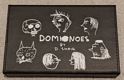 DOMINOES by David Shrigley -Third Drawer Down Studios -Art Tile Set Not 4 Idiots - Image 1 of 4