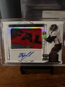 2022 Leaf Trinity PW Patch/Auto 8/12 Drake London - Picture 1 of 3