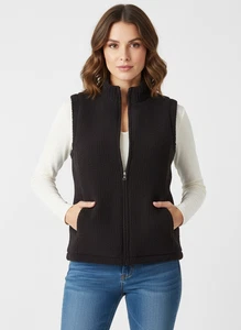 Colorado Clothing Weste Damen M braun 100 Polyester hochgeschlossen Reißverschlusstaschen - Bild 1 von 9