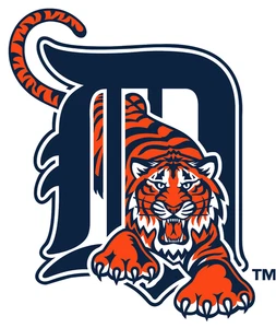 Detroit Tigers Vintage MLB  Logo Poster Print Metal Sign 12x8in Old New J - Picture 1 of 6