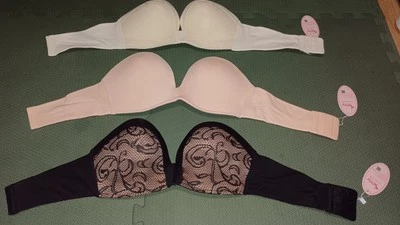 Sujetador Mujer Sin Grapas 3x Talla 80C/36C Sin Deslizables  Foto 1 de 4