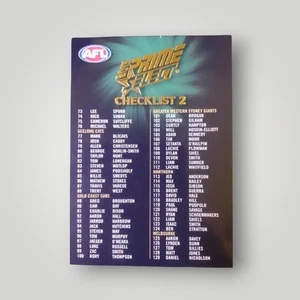 2013 AFL SELECT PRIME CHECKLIST 2 COMMON BASE CARD # 2 - Picture 1 of 1