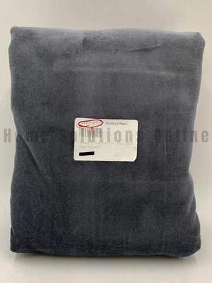 Pottery Barn Velvet Twill Blackout Curtain Steel Blue 50" x 94" #Q12B - Image 1 of 3