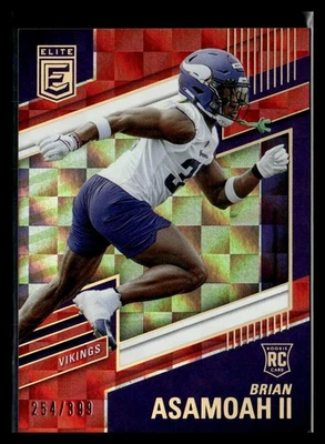 2022 Donruss Elite Red /399 #199 Brian Asamoah II Minnesota Vikings Football - Image 1 of 2