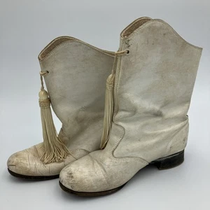 Botas de Caminar Majorette Cheerleader De Colección Blancas Con Borla Mujer Talla 9.5 - Imagen 1 de 10
