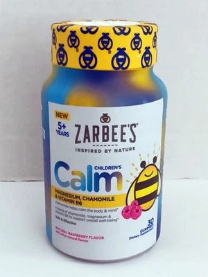 Zarbee's Children's Calm ~ 30 Gummies Each Raspberry Flavor-EXP: 09/2026 - Image 1 of 4