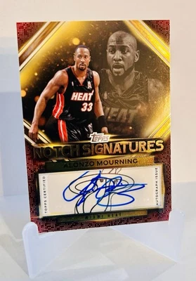 2025-26 Topps #TNS-AM - Alonzo Mourning (HOF) - Topps Notch Signatures Auto SP! Foto 1 de 3