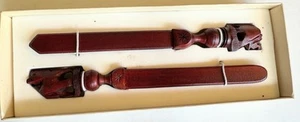 Pier 1 Imports Letter Opener & Bookmark Carved Wood Animals NOS Elephant Camel - Picture 1 of 9