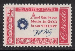 Scott 1142- Francis Scott Key Quote, American Credo- MNH 4c 1960- US mint stamp - Picture 1 of 1