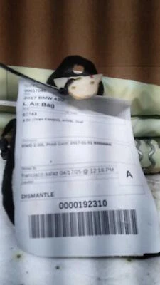 2017 BMW 430I Left Curtain Air Bag Black 321128 Used 101K Miles OEM - Изображение 1 из 4