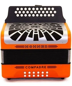 Hohner Compadre Diatonic Accordion - Keys of GCF (SOL) - Orange - Bild 1 von 16