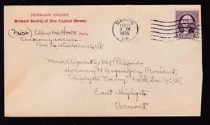 NAT'L. SORIETY OF NEW ENGLAND WOMEN, HIGHGATE COLONY, 1935 - Picture 1 of 1